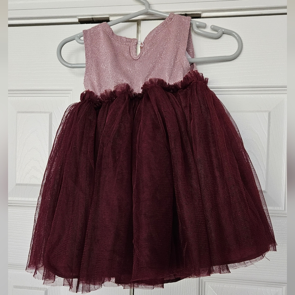 Burgundy princess dress